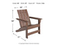 Emmeline Adirondack Chair Signature Design by Ashley®
