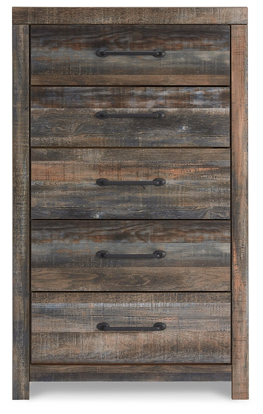 Drystan Full Bookcase Bed with 4 Storage Drawers with Mirrored Dresser and Chest Signature Design by Ashley®