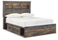 Drystan Full Bookcase Bed with 4 Storage Drawers with Mirrored Dresser and Chest Signature Design by Ashley®