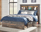 Drystan Full Bookcase Bed with 4 Storage Drawers with Mirrored Dresser and Chest Signature Design by Ashley®