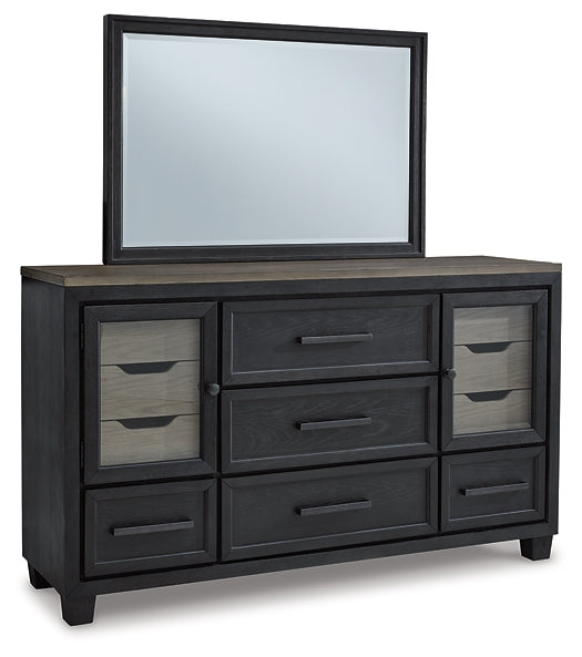 Foyland Queen Panel Storage Bed with Mirrored Dresser and Chest Signature Design by Ashley®
