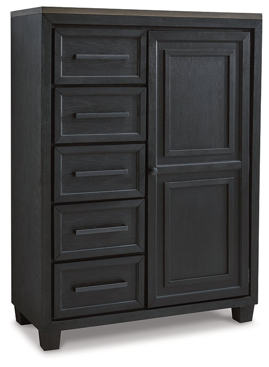 Foyland Queen Panel Storage Bed with Mirrored Dresser and Chest Signature Design by Ashley®