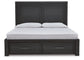 Foyland Queen Panel Storage Bed with Mirrored Dresser and Chest Signature Design by Ashley®