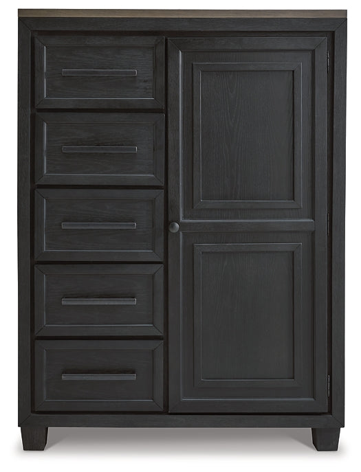 Foyland Queen Panel Storage Bed with Mirrored Dresser and Chest Signature Design by Ashley®
