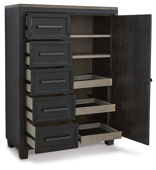 Foyland Queen Panel Storage Bed with Mirrored Dresser and Chest Signature Design by Ashley®