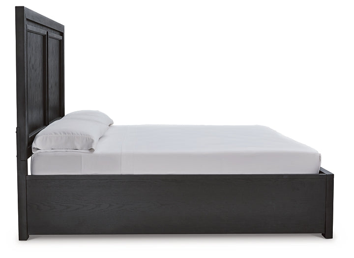 Foyland Queen Panel Storage Bed with Mirrored Dresser and Chest Signature Design by Ashley®