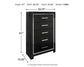 Kaydell King Upholstered Panel Storage Platform Bed with Mirrored Dresser and Chest Signature Design by Ashley®