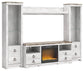 Willowton 4-Piece Entertainment Center with Electric Fireplace Signature Design by Ashley®