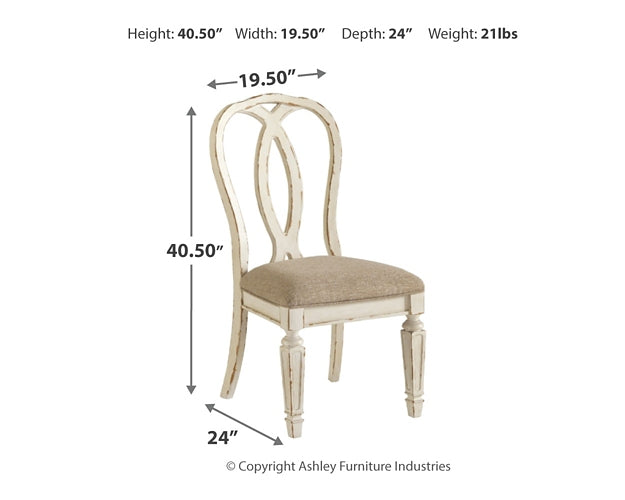 Realyn Dining Table and 8 Chairs Signature Design by Ashley®