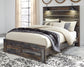 Drystan Queen Panel Bed with 2 Storage Drawers with Mirrored Dresser Signature Design by Ashley®