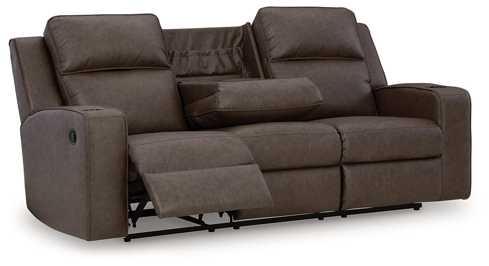 Lavenhorne REC Sofa w/Drop Down Table Signature Design by Ashley®