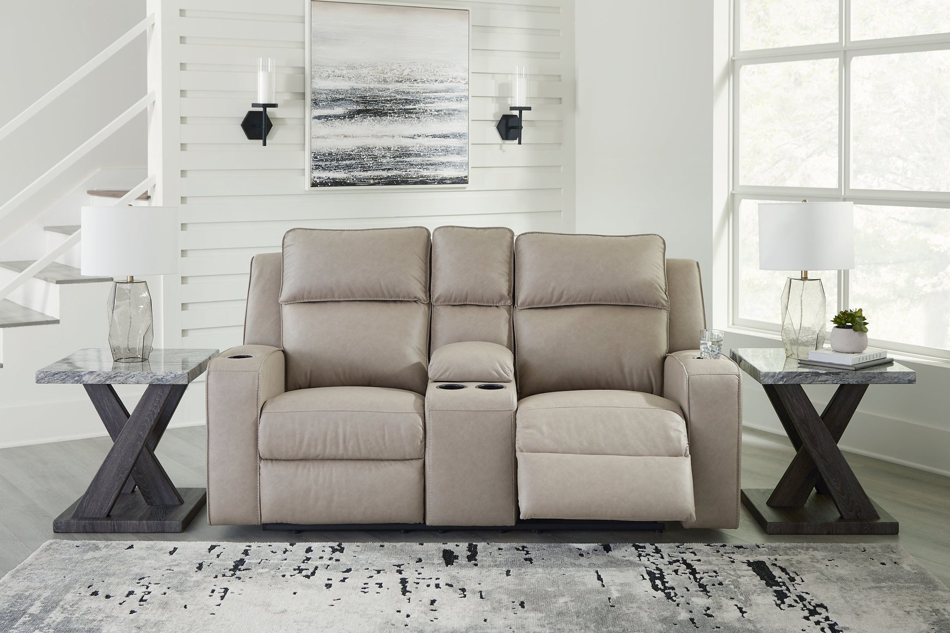 Lavenhorne DBL Rec Loveseat w/Console Signature Design by Ashley®