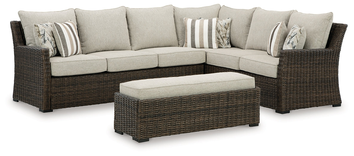 Brook Ranch Sofa SEC/Bench w/CUSH (3/CN) Signature Design by Ashley®