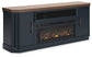 Landocken 83" TV Stand with Electric Fireplace Signature Design by Ashley®