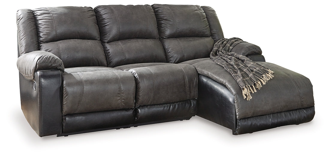 Nantahala 3-Piece Reclining Sectional with Chaise Signature Design by Ashley®