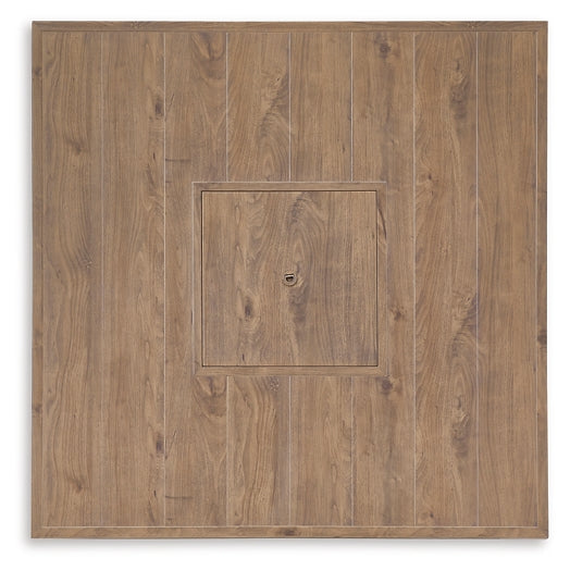 Walton Bridge Square Bar Table w/Fire Pit Signature Design by Ashley®