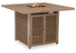 Walton Bridge Square Bar Table w/Fire Pit Signature Design by Ashley®