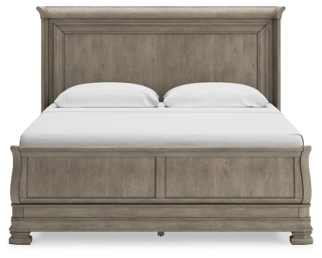 Lexorne King Sleigh Bed with Mirrored Dresser, Chest and 2 Nightstands Signature Design by Ashley®