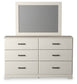 Stelsie Twin Panel Bed with Mirrored Dresser, Chest and 2 Nightstands Signature Design by Ashley®