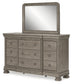 Lexorne California King Sleigh Bed with Mirrored Dresser, Chest and 2 Nightstands Signature Design by Ashley®