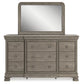 Lexorne California King Sleigh Bed with Mirrored Dresser, Chest and 2 Nightstands Signature Design by Ashley®
