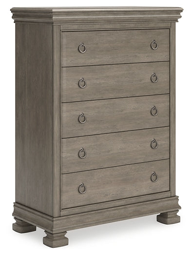 Lexorne California King Sleigh Bed with Mirrored Dresser, Chest and 2 Nightstands Signature Design by Ashley®