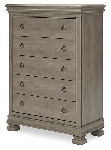 Lexorne California King Sleigh Bed with Mirrored Dresser, Chest and 2 Nightstands Signature Design by Ashley®