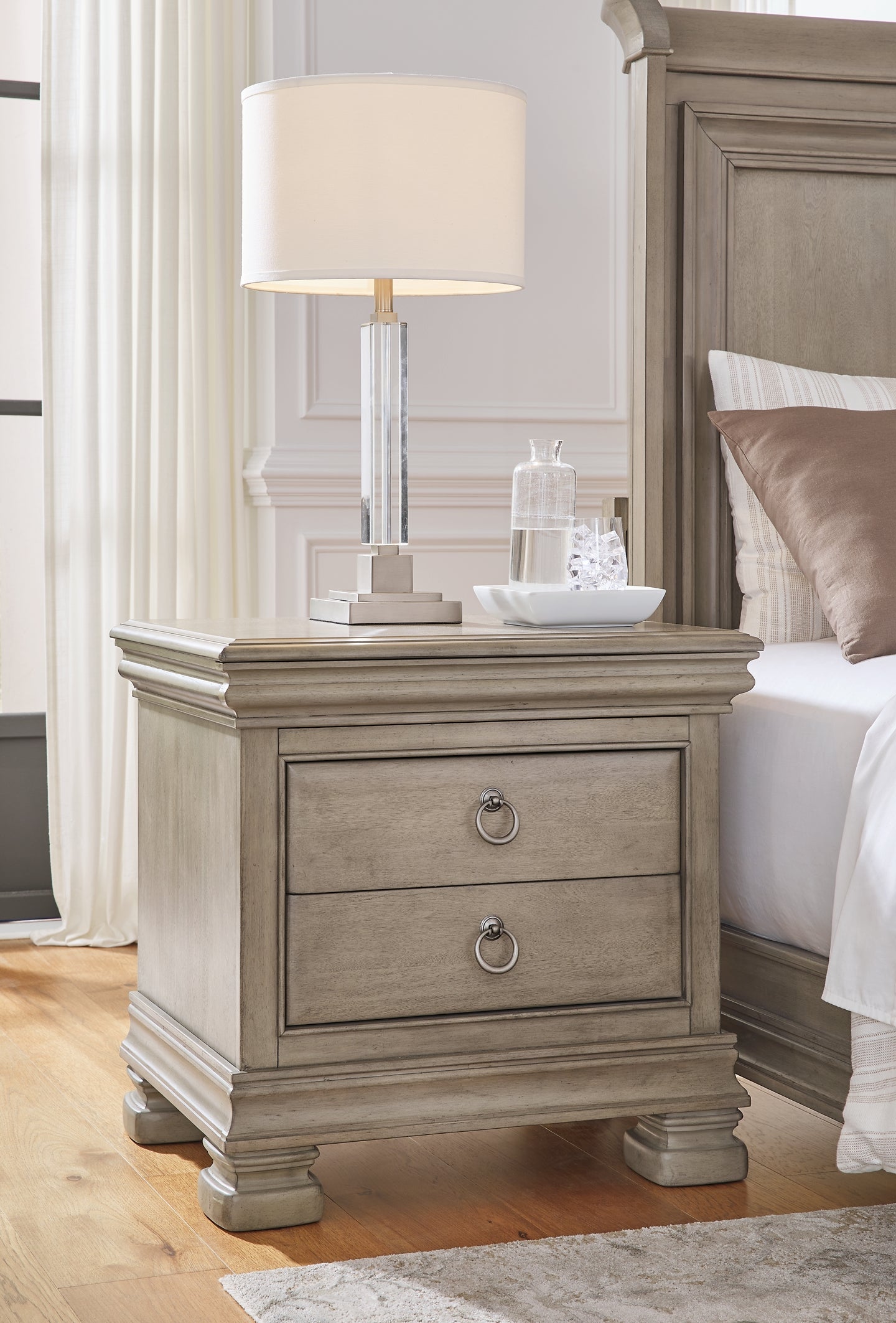 Lexorne California King Sleigh Bed with Mirrored Dresser, Chest and 2 Nightstands Signature Design by Ashley®