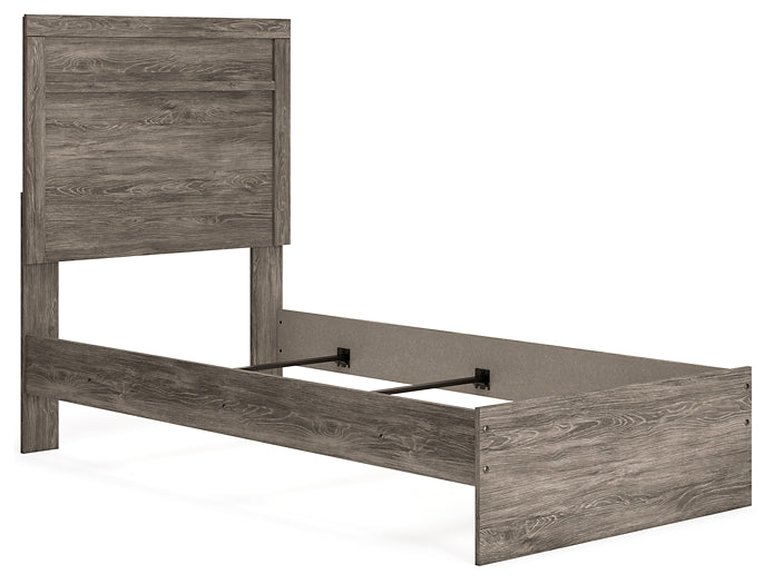 Ralinksi Twin Panel Bed with Mirrored Dresser, Chest and 2 Nightstands Signature Design by Ashley®