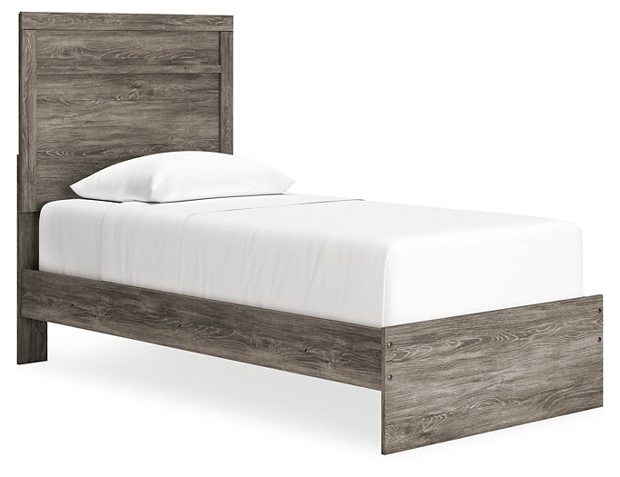 Ralinksi Twin Panel Bed with Mirrored Dresser, Chest and 2 Nightstands Signature Design by Ashley®