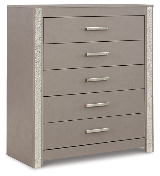Surancha Full Panel Bed with Mirrored Dresser, Chest and 2 Nightstands Signature Design by Ashley®