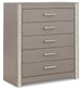 Surancha Full Panel Bed with Mirrored Dresser, Chest and 2 Nightstands Signature Design by Ashley®