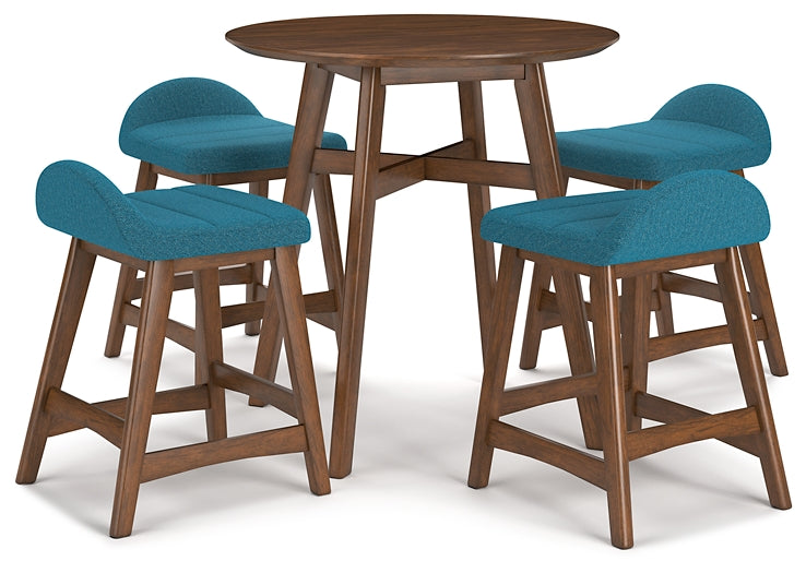 Lyncott Counter Height Dining Table and 4 Barstools Signature Design by Ashley®