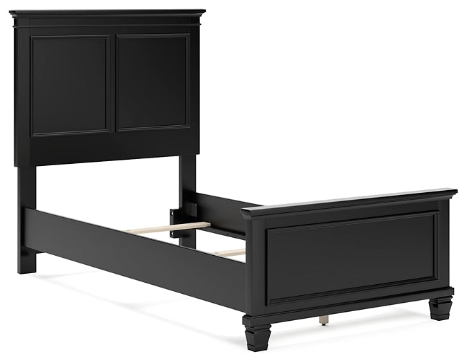Lanolee Twin Panel Bed with Mirrored Dresser, Chest and 2 Nightstands Signature Design by Ashley®