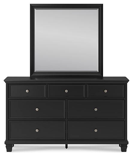 Lanolee Twin Panel Bed with Mirrored Dresser, Chest and 2 Nightstands Signature Design by Ashley®