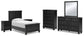 Lanolee Twin Panel Bed with Mirrored Dresser, Chest and 2 Nightstands Signature Design by Ashley®