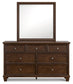 Danabrin Full Panel Bed with Mirrored Dresser, Chest and 2 Nightstands Signature Design by Ashley®