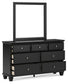 Lanolee Full Panel Bed with Mirrored Dresser Signature Design by Ashley®