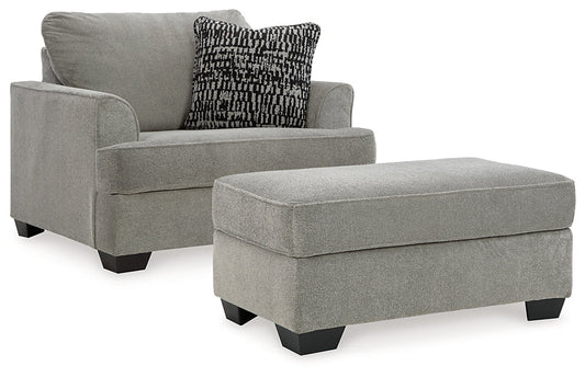 Deakin Chair and Ottoman Signature Design by Ashley®