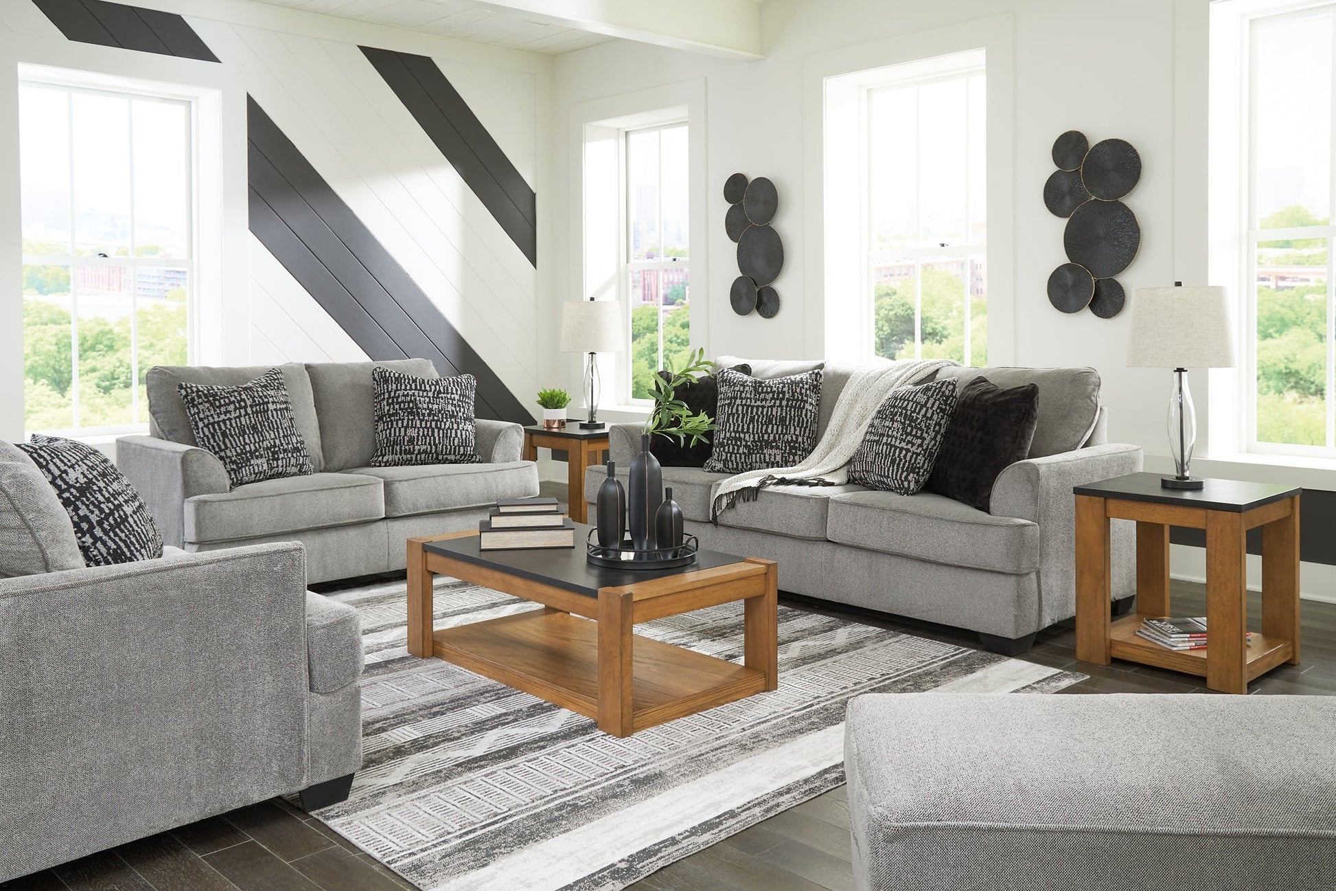Deakin Sofa, Loveseat, Chair and Ottoman Signature Design by Ashley®