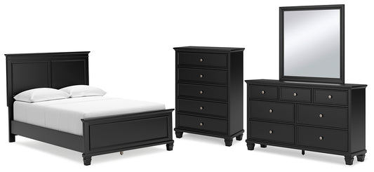 Lanolee Full Panel Bed with Mirrored Dresser and Chest Signature Design by Ashley®