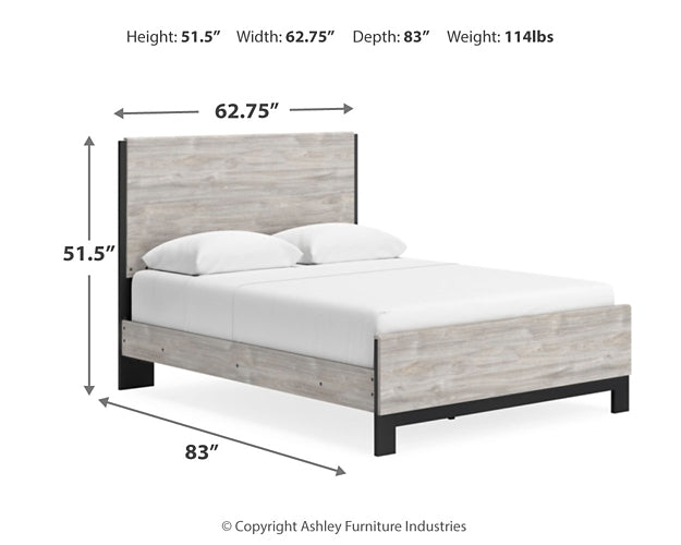 Vessalli Queen Panel Bed with Mirrored Dresser and Chest Signature Design by Ashley®