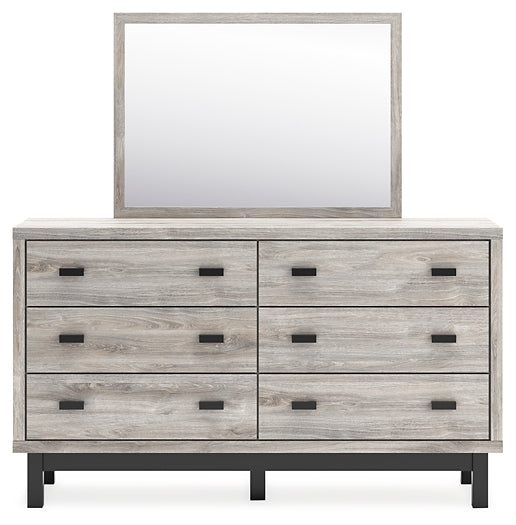 Vessalli King Panel Bed with Mirrored Dresser, Chest and Nightstand Signature Design by Ashley®
