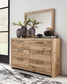 Hyanna Full Panel Headboard with Mirrored Dresser and Nightstand Signature Design by Ashley®