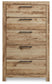 Hyanna Twin Panel Headboard with Mirrored Dresser, Chest and Nightstand Signature Design by Ashley®