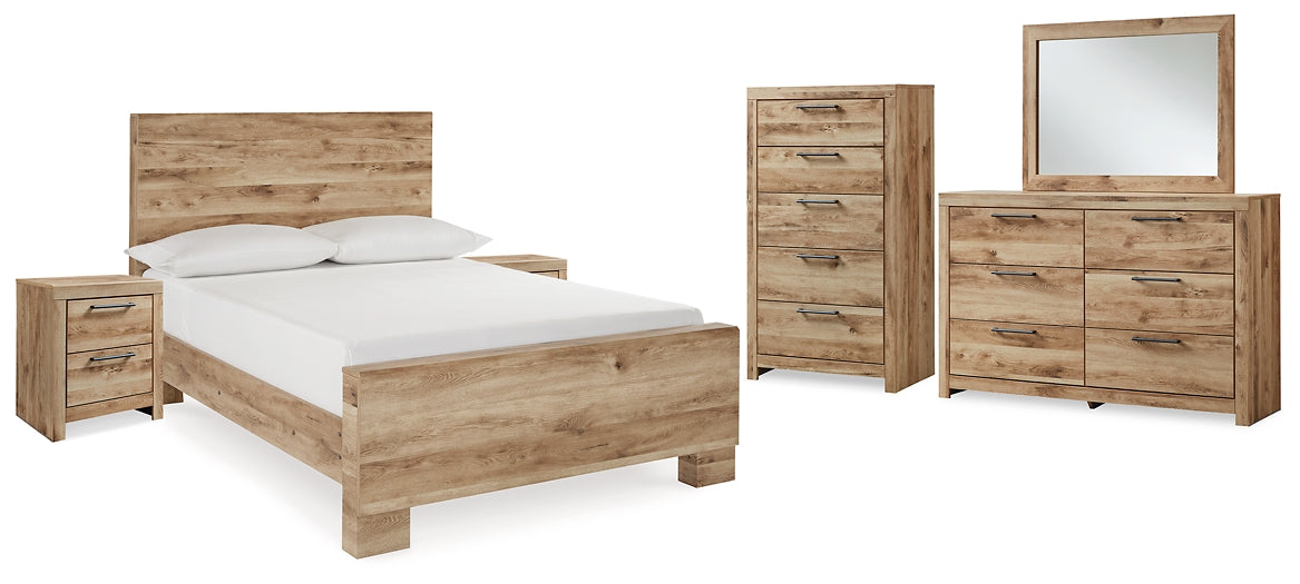 Hyanna Full Panel Bed with Mirrored Dresser, Chest and 2 Nightstands Signature Design by Ashley®