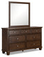 Danabrin Twin Panel Bed with Mirrored Dresser, Chest and Nightstand Signature Design by Ashley®
