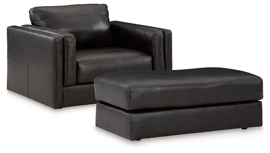 Amiata Chair and Ottoman Signature Design by Ashley®