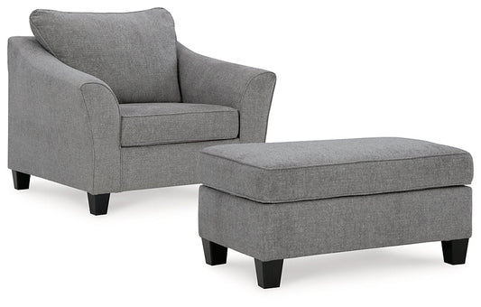 Mathonia Chair and Ottoman Benchcraft®