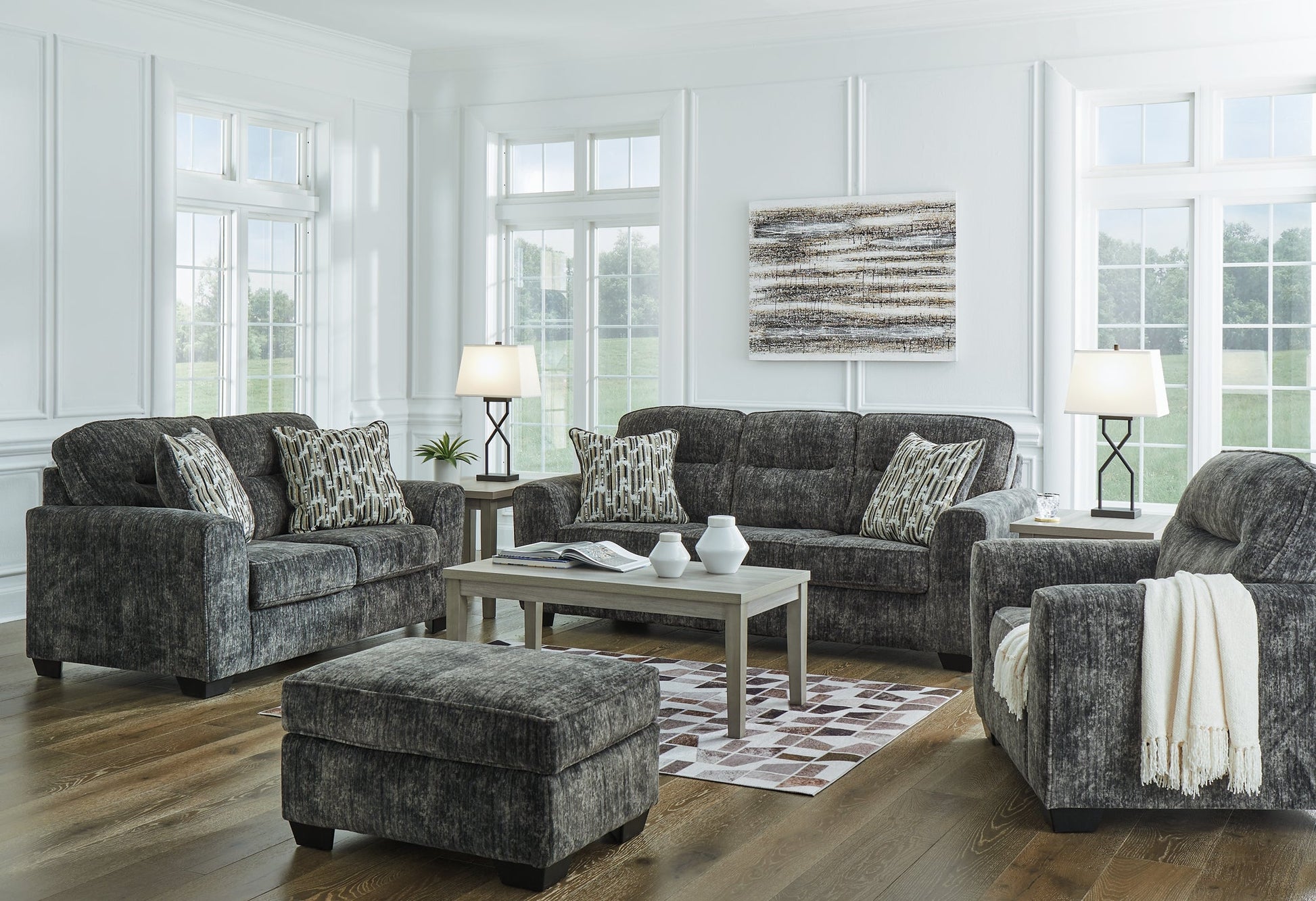 Lonoke Sofa, Loveseat, Chair and Ottoman Signature Design by Ashley®